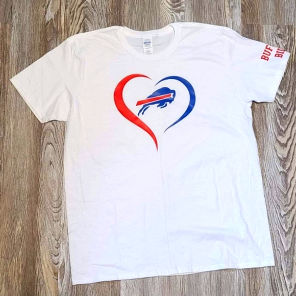 Buffalo Bills Women's White Tshirt - Picture 1 of 2
